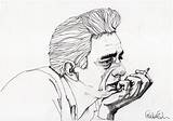 Johnny Cash Coloring Pages Template sketch template