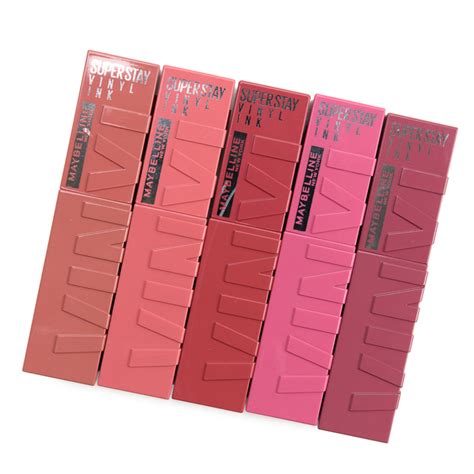 maybelline super stay vinyl ink liquid lipcolor swatches fre mantle