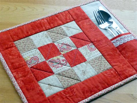 pattern   quilted placemats beginner