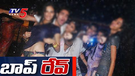 youth half nude dance police busted rave party in hyderabad tv5 news youtube