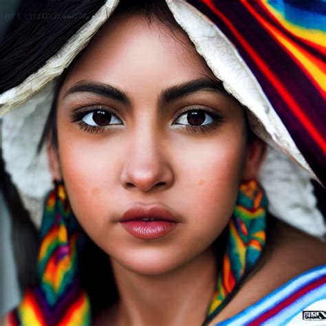 portrait of a beautiful mexican girl photography midjourney openart