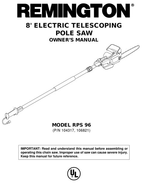 27 Remington Pole Saw Parts Diagram Wiring Database 2020