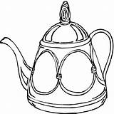 Teapot Coloring Pages Printable Colouring Cliparts Clipart Cup Coffee Tea Template Book Library Popular Kitchen Party Clipartbest Favorites Add sketch template