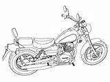 Coloring Pages Bike Motor Motorcycle Popular sketch template