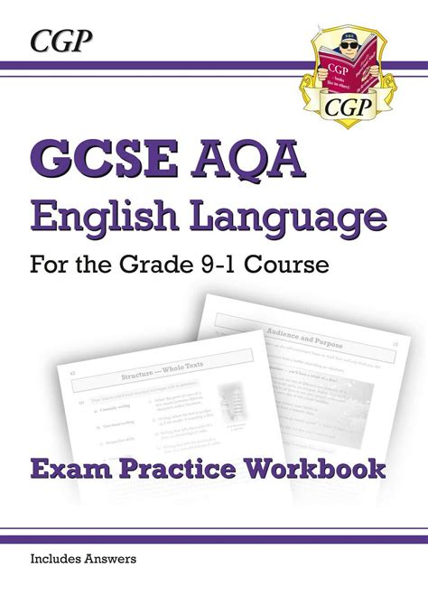 gcse aqa grade   english language exam practice work book  answe
