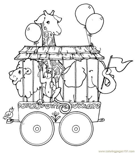 circus train coloring pages clip art library