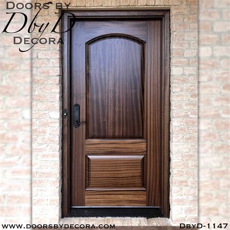 custom solid door  panel wood exterior front entry doors  decora