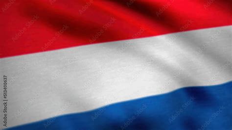 netherlands dutch flag realistic animation an animation of the flag of