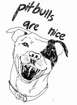 Coloring Pitbull Pages Dog Realistic Terrifying Printable Getcolorings Pag Comments sketch template