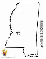 Mississippi Coloring State Pages Outline Maps Kids Printable Flag Map Yescoloring Choose Board Sheets Drawing Flags sketch template
