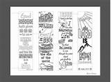 Bible Bookmark Christian Verses Bookmarks Easter Risen Color Religious Choose Board He Coloring sketch template