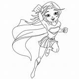 Super Dessin Heroine Coloriage Supergirl Superhéroes Páginas Impressionnant sketch template