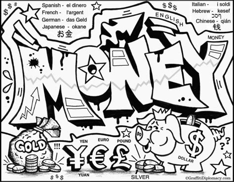 graffiti coloring pages