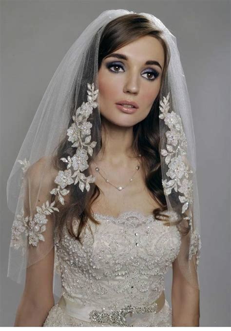 2015 Hot Muslim Arabic Bridal Veils White Ivory Short