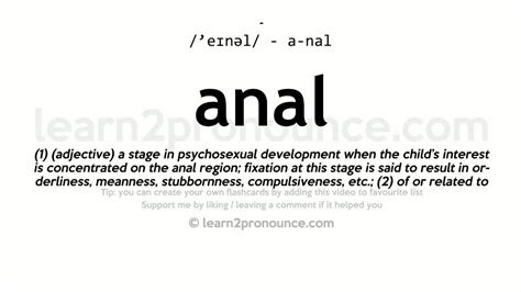 pronunciation of anal definition of anal youtube