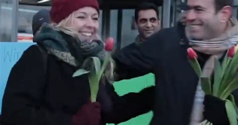 Watch Refugee Men Give Flowers To German Women After Horrific Cologne