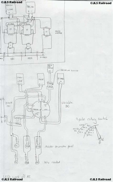 detailed schematic      rotary switched tobe utilized    wiring setup