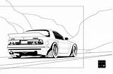 Hatchback Rx7 sketch template