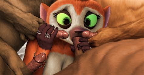 rule 34 all hail king julien anthro anthrofied big penis breasts