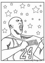 Kobe Bryant Coloring Iheartcraftythings Mamba Hard sketch template