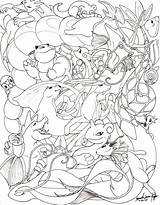Pokemon Hard Coloring Pages Getdrawings sketch template
