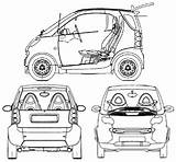 Smart Fortwo Blueprints 2005 Coupe Car Blueprint Sketch Roadster Cabrio Gif Blueprintbox sketch template