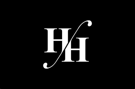 hh monogram logo design  vectorseller thehungryjpegcom