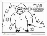 Yeti Mythical Garten Loungeecke Tibet Fabelwesen Education sketch template
