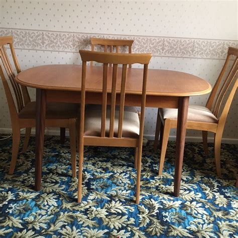 teak dining table  chairs  excellent condition  rhiwbina