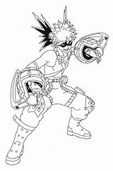 Coloring Pages Mha Hero Academia Popular sketch template