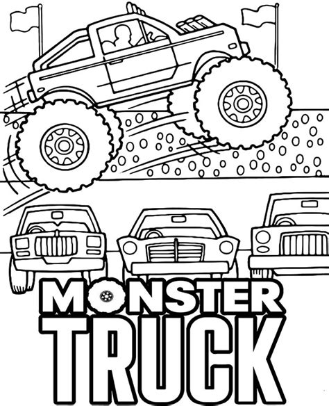 monster truck coloring pages easy dino breen