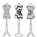 Mannequin Drawing Female Dress Mannequins Form Outline Getdrawings Draw Choose Board sketch template