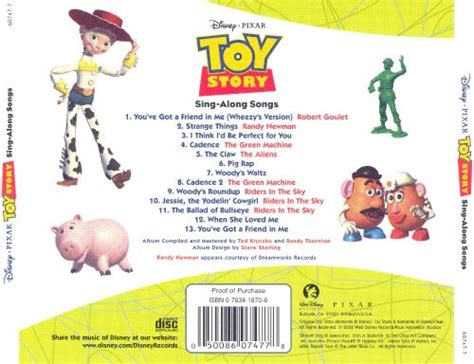 Toy Story [read Along Box Set] Disney Songs Reviews Credits