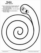 Scissor Schlange Ausschneiden Spirals Kindern Scholastic Scissors Bastelideen Wissenschaft Schnecke Schere Lehrreiches Feinmotorik sketch template