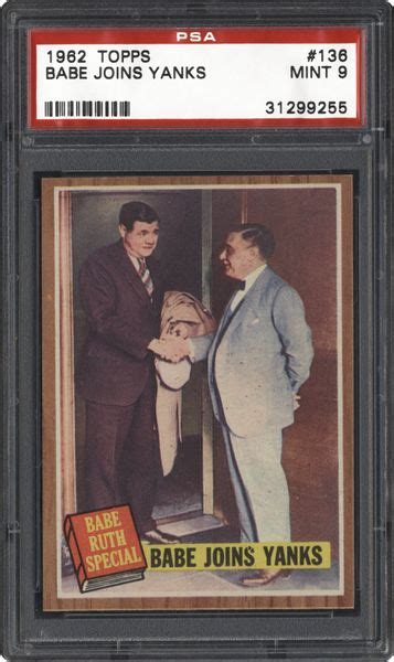 1962 Topps Babe Ruth Joins Yanks Psa Cardfacts®