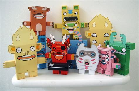 cute creaturekebab papercraft paperox  papercraft