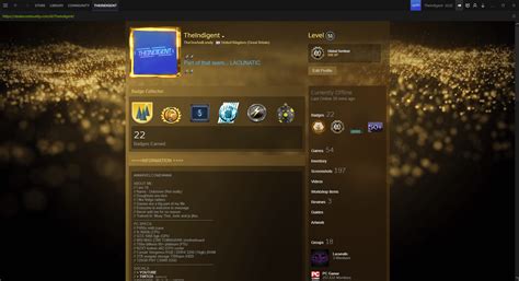 coolest  steam profile   opinion rsteam