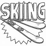 Skiing Coloring Pages Snow Sketch Sports Kidspressmagazine Kids Colouring Word Ski Skis Drawing Color Stock Lhfgraphics A3 Golf Now Recognition sketch template