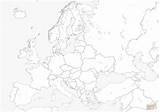 Coloring Europe Map Pages A4 sketch template