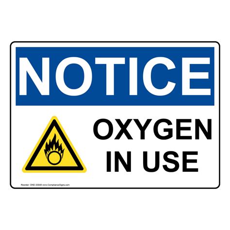 osha oxygen   sign  symbol