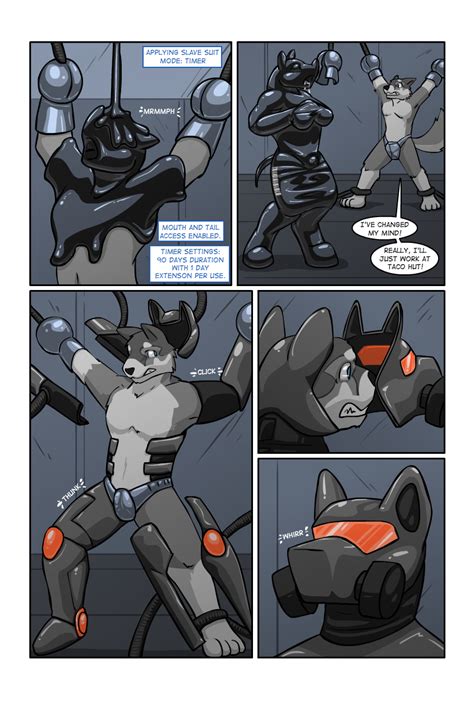 rule 34 anthro armor chastity comic endium fur furry goo male male only rubber slave slime