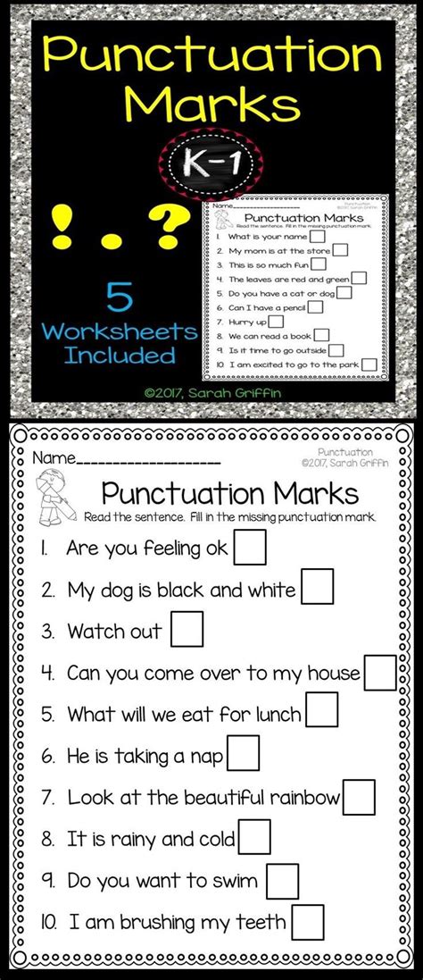 punctuation marks worksheets student teaching reading tutoring