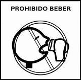 Beber Prohibido Pictograma Educasaac sketch template