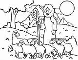 Coloring Shepherd Sheep Pages Good Jesus Kids Drawing Lamb Shepherds Lost Ram Printable Boy German Australian David Am Print Baby sketch template