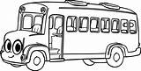 Bus Coloring Cartoon Cute Clipart Morphle Clipartbest Wecoloringpage Cliparts sketch template