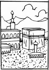 Hajj Coloring Pages Eid Religions Printable Sketch Drawing Sheets Ul Color Other Makkah Getdrawings Paintingvalley sketch template