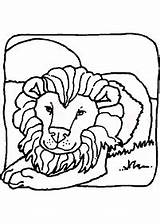Singa Kertas Mewarna Halaman Haiwan sketch template