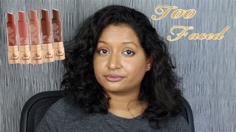 too faced natural nudes lipstick youtube