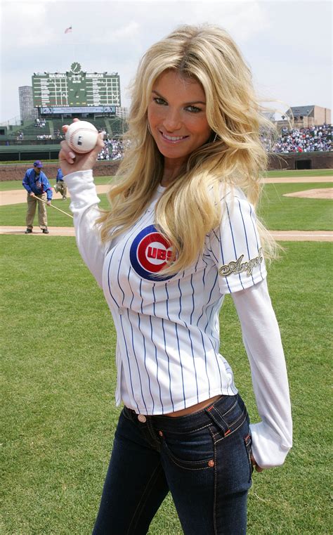 Marisa Miller Made Her Baseball Jersey Look Sexy To Throw