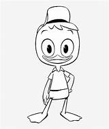Ducktales Coloring Huey Cartoon Pngkit sketch template